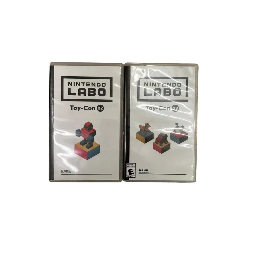Lot Of Nintendo LABO - Toy-Con 02 And 03 Robot Kit, Vehicle Kit World Edition